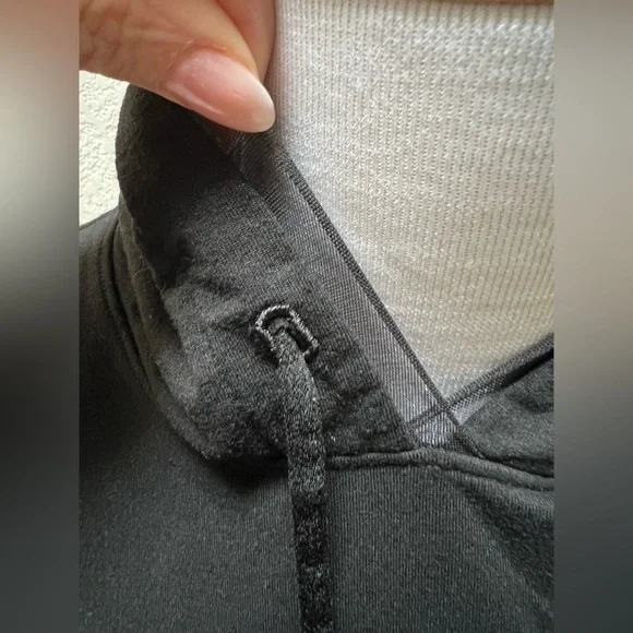 Victoria’s Secret sport black  hooded  pull Active Dress open back large - Picture 8 of 9